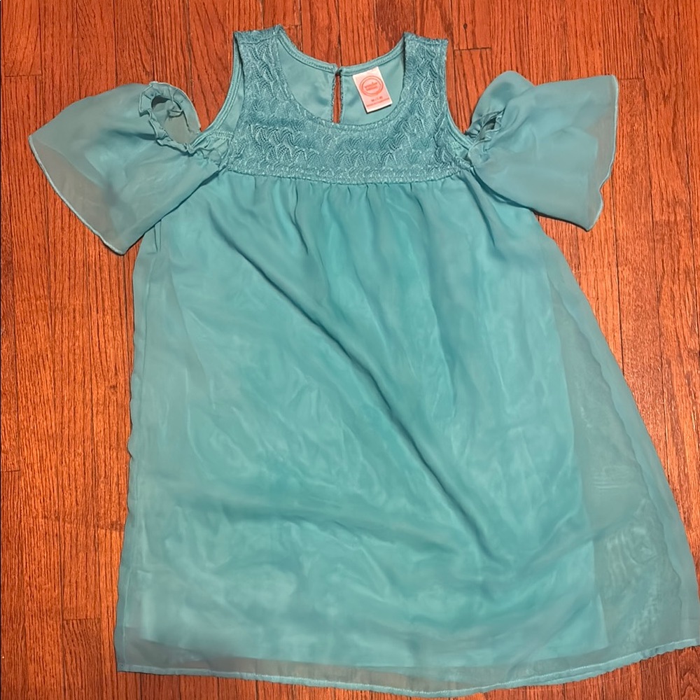 Wonder Nation Blue Textured Dress